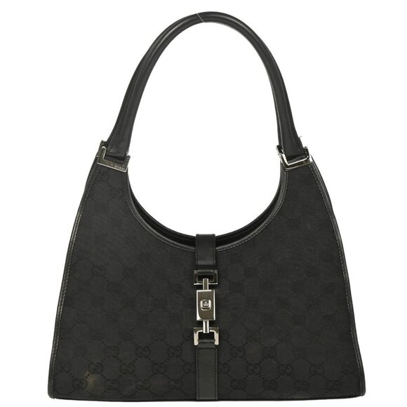 Gucci Black GG Jackie Handbag - Picture 1 of 11